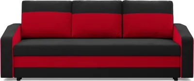 Produktbild von 3-Sitzer Sofa ORION, Sofa mit Schlaffunktion, Liegefläche 200x140cm, Schwarz/Marineblau