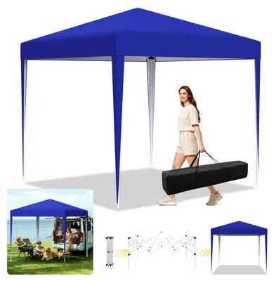 Produktbild von Peviasot Faziango Pavillon 3x3 m ohne Seitenwände, Pop-Up Faltpavillon mit wasserdichtem 210D-Oxforddach, UV-Schutz 50+, 3-fach höhenverstellbar, Tragetasche, Blau