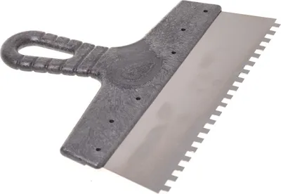 Zdjęcie produktu dla Aqbau® Szpachelka ząbkowana Szpachelka do kleju Szeroka szpachelka Szpachelka ze stali nierdzewnej 250 mm 6x6