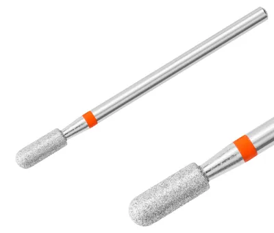 Produktbild von Diamantfräser Fräseraufsatz Bohrer Walzenrund Fein Schleifer Maniküre (roter Ring)
