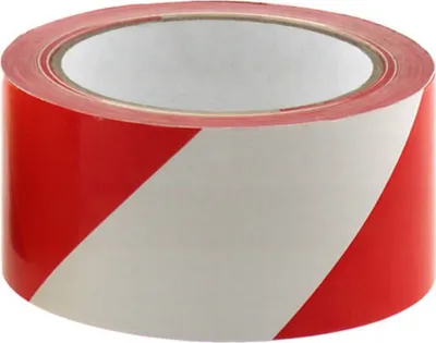 Produktbild von Conacord Warnband 66 m x 50 mm selbstklebend rot/weiß