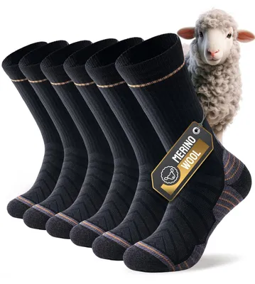 Produktbild von PULIOU Merino Socken Herren Damen Thermosocken Wandersocken Outdoor & Trekking-S