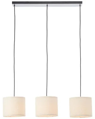 Zdjęcie produktu dla Lampa wisząca BRILLIANT, 3-punktowa, biała, IP20, gwint E27, możliwość regulacji jasności, przeznaczona do żarówek LED