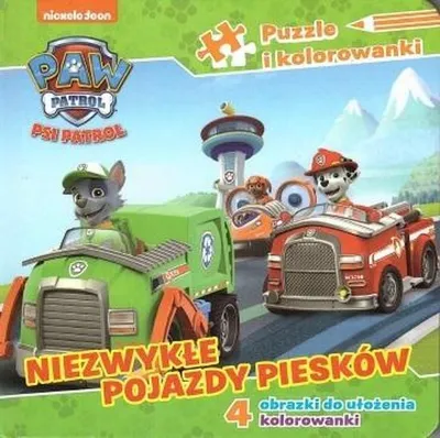 Image de Książeczka z puzzlami Niezwykłe pojazdy piesków