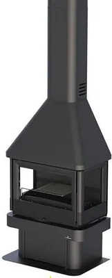 Obrázek produktu pro Krbová kamna BRONPI LISBOA-3C tři skla, 13 kW, černá