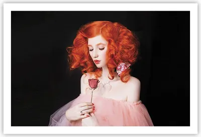 Produktbild von Poster - Poster ohne Rahmen - Erz Frau Rose - 91,5x61 cm - Wand Bild - Wanddeko - Wandbilder - Kunstposter - Wandposter - Bilder - Kunstdruck - Wanddekoration - Wandbild - P2XAA91x61-4369