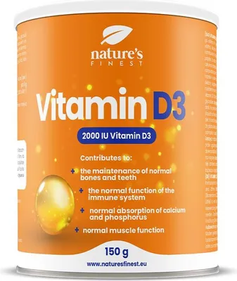 Nature's Finest Vitamin D3, hochdosiert, IU, #WeAreNature, Muskelfunktionen, Knochen und Zähne bei.
