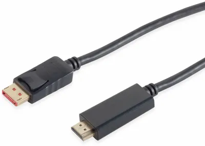 Image de S/CONN maximum connectivity Câble Displayport-Displayport 1.4, Displayport mâle vers HDMI mâle, 4K60Hz, 7,5m (10-71065)