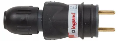 Obrázek produktu pro Legrand HEE807 Zástrčka 2P+Z 16A IP44 Přímá Gumová