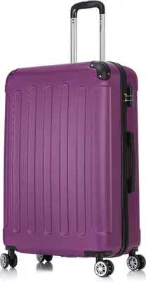 Produktbild von Flexot® F-2045 Koffer Reisekoffer Hartschale Hardcase Doppeltragegriff mit Zahlenschloss Gr. XL Farbe Aubergine