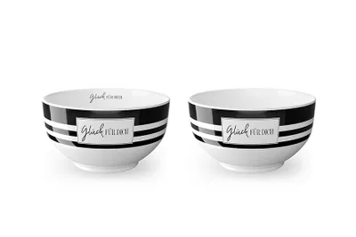 Produktbild von Schale - Ø 13 cm x Höhe 7 cm - Schälchen für Dich - "Glück für Dich