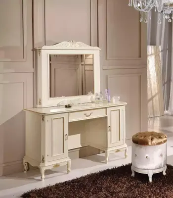 Produktbild von Schminktisch Spiegel Luxus Schlafzimmer Holz Klassischе Design Neu