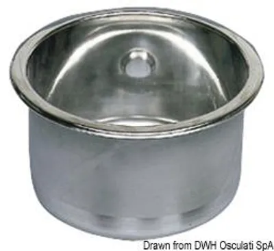Obrázek produktu pro Osculati Kulatý dřez z nerezové oceli 285 x 180 mm