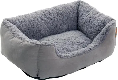 Produktbild von Hundebett Hundekissen Hundekorb 90x70x20 cm Haustierbett Hundesofa Hellgrau