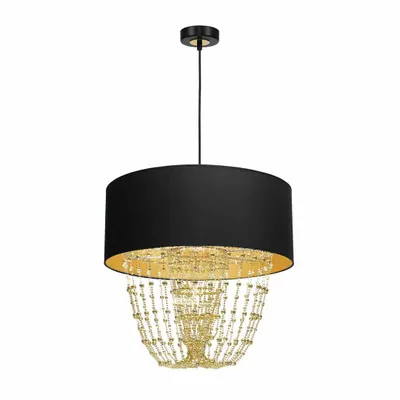 Produktbild von Pendelleuchte ALMERIA Schwarz Gold 1xE27 von Milagro