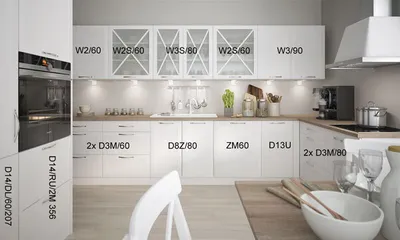 Produktbild von L-Form Küchenzeile TIVOLI Küchenblock 365x228cm weiß Front signalweiß semi matt