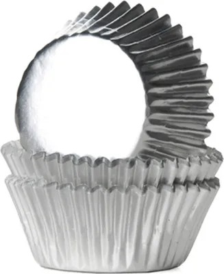 Produktbild von 24 Muffinförmchen, silber