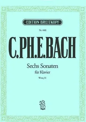 Produktbild von Klaviersonaten Wq 55 1-6 (H. 244, 130, 245, 186, 243, 187)