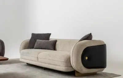Immagine prodotto di Soggiorno divano tessile 3 posti lusso mobili seduta design divano salotto nuovo