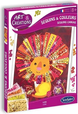 Image de Art de la paillette Lion