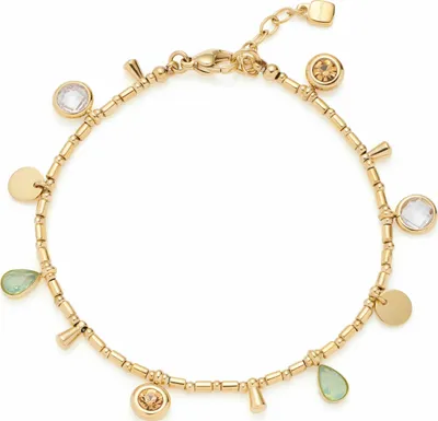 Produktbild von Leonardo Armband Ella mit Anhängern aus Edelstahl, IP Gold