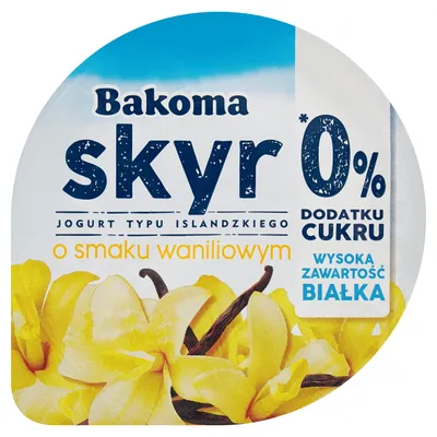 Produktbild von Bakoma Skyr 0% mit Vanille, 150g