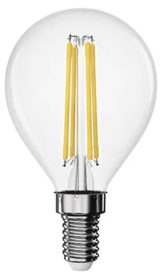 LED žárovka Filament Mini Globe / E14 / 3,4 W (40 W) / 470 lm / teplá bílá