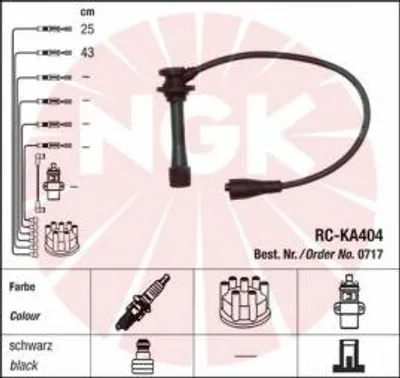 Produktbild von Ngk Zündleitungssatz  0717