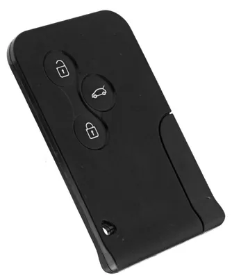 Obrázok produktu pre Mini 3-tlačidlový diaľkový ovládač k autu, inteligentná karta, plastové puzdro pre Renault Clio Megane 2 3 Koleos