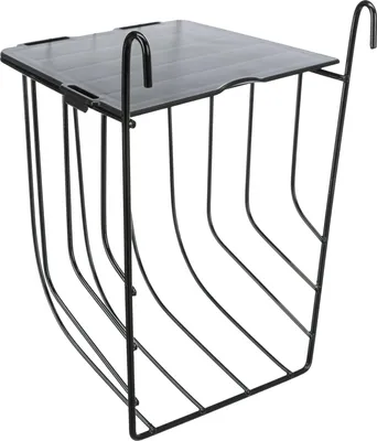 Zdjęcie produktu dla Czarne metalowe łóżeczko z pokrywą 13x18x12cm TR