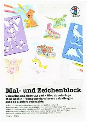 Obrázok produktu pre Blok na vyfarbovanie a kreslenie A4 120g/m2 30 listov