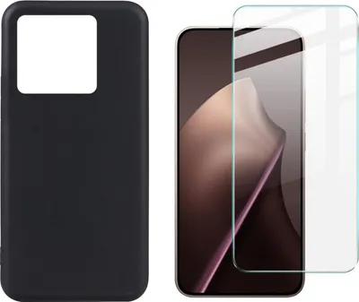 Produktbild von TPU Hülle + Schutzglas für Xiaomi 15T 5G Silikon Schutz Bundle 9H Hart Glas