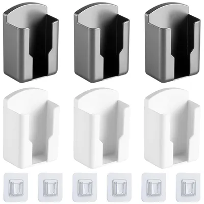 Imagen del producto de Juego de 6 soportes autoadhesivos para mandos a distancia, para fijar en la pared