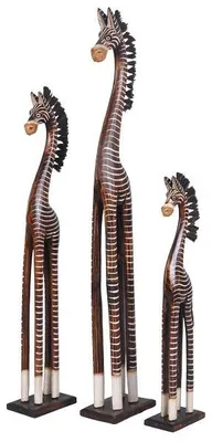Produktbild von 1 Holz-Zebra Deko-Zebra in 3 Größen erhältlich, Grösse:ca. 60 cm