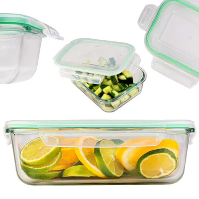 Produktbild von SuperButelki.pl – Glasbehälter mit Deckel, 1500 ml, Lunchbox, 1,5 l, zur Lebensmittelaufbewahrung, Lunchbox – hält frisch!
