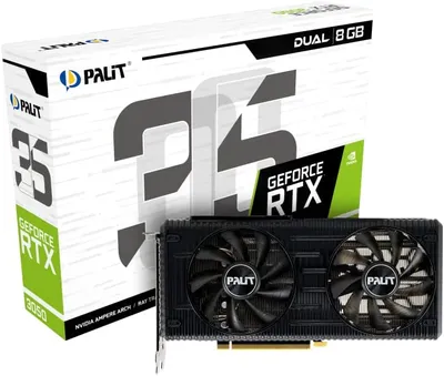 Obrázek produktu pro Palit NE63050019P1-190AD Grafická karta NVIDIA GeForce RTX 3050 8 GB GDDR6