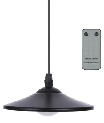 Obrázek produktu pro Tomshine 3W venkovní závěsné solární napájení 4 LED světla 250lm závěsná lampa s dálkovým ovládáním pro zahradu dvůr terasa balkon domácí krajina