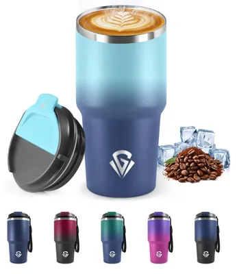 Immagine prodotto di Tazza termica Mulbijeo da 600 ml, riutilizzabile, in acciaio inossidabile, ideale per il caffè da portare con sé