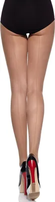 Image de Collants fins pour femmes Merry Style, adaptés aux chaussures ouvertes, modèle MS 116, 20 deniers (Melisa, taille L).