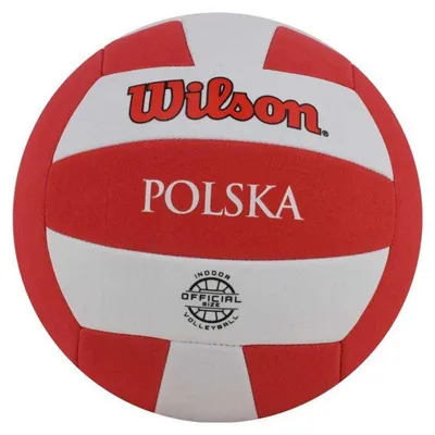 Produktbild von Wilson - "Super Soft Play Polska" Volleyball PP7778 (5) (Weiß/Rot)
