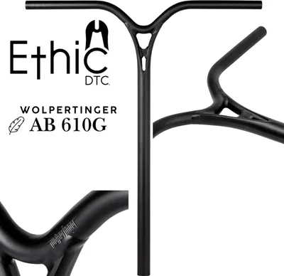 Produktbild von Ethic DTC Wolpertinger Stunt Scooter Bar 660gr IHC Schwarz 67cm