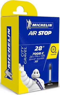 Image de Chambre à air Michelin A3 Airstop 28" 35/47-622/635, SV 40 mm