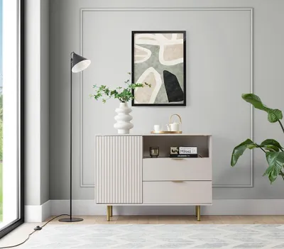 Produktbild von NOBIA KOMMODE K1D2SZ Schränk, Mehrzweckschrank Sideboard (Kaschmir)