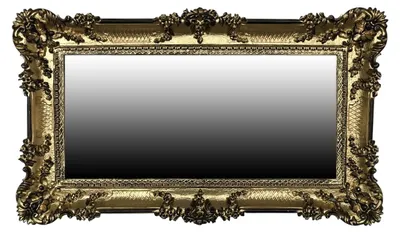 Produktbild von Barock Spiegel 96x57 cm mit antikem Ornamentenrahmen