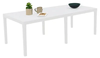 Produktbild von Gartentisch Susa, 100 % Italy, 150x90h72 cm, Weiß