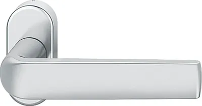 Produktbild von FSB Rahmentürdrücker 09 1267 Hochhaltefeder B ovale Rosette Edelstahl matt