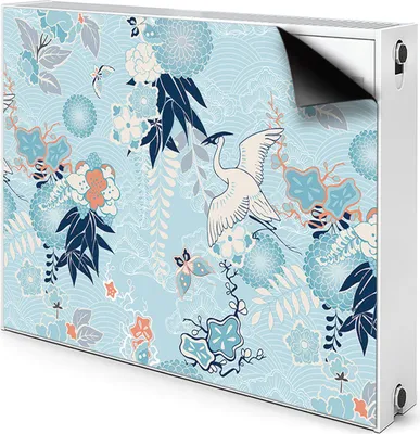 Produktbild von Magnet Heizung Verkleidung Abdeckung Heizung Heizkörperabdeckung 90x60 cm  - Reiher