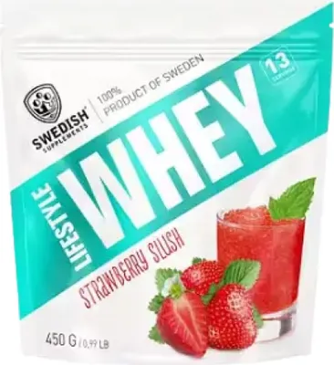 Productafbeelding van ZWEDSE supplementen | Lifestyle Whey, smaak aardbei