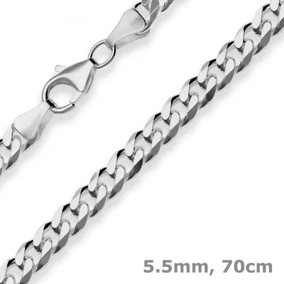 5-5mm-Panzerkette-aus-925-Silber-rhodiniert-70cm