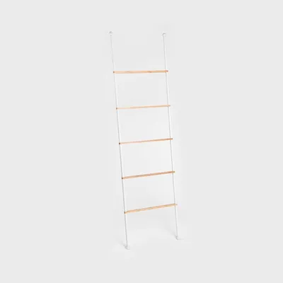 Zdjęcie produktu dla HOMLA Drabinka TARU na ręczniki biała 45x2x159,5 cm
